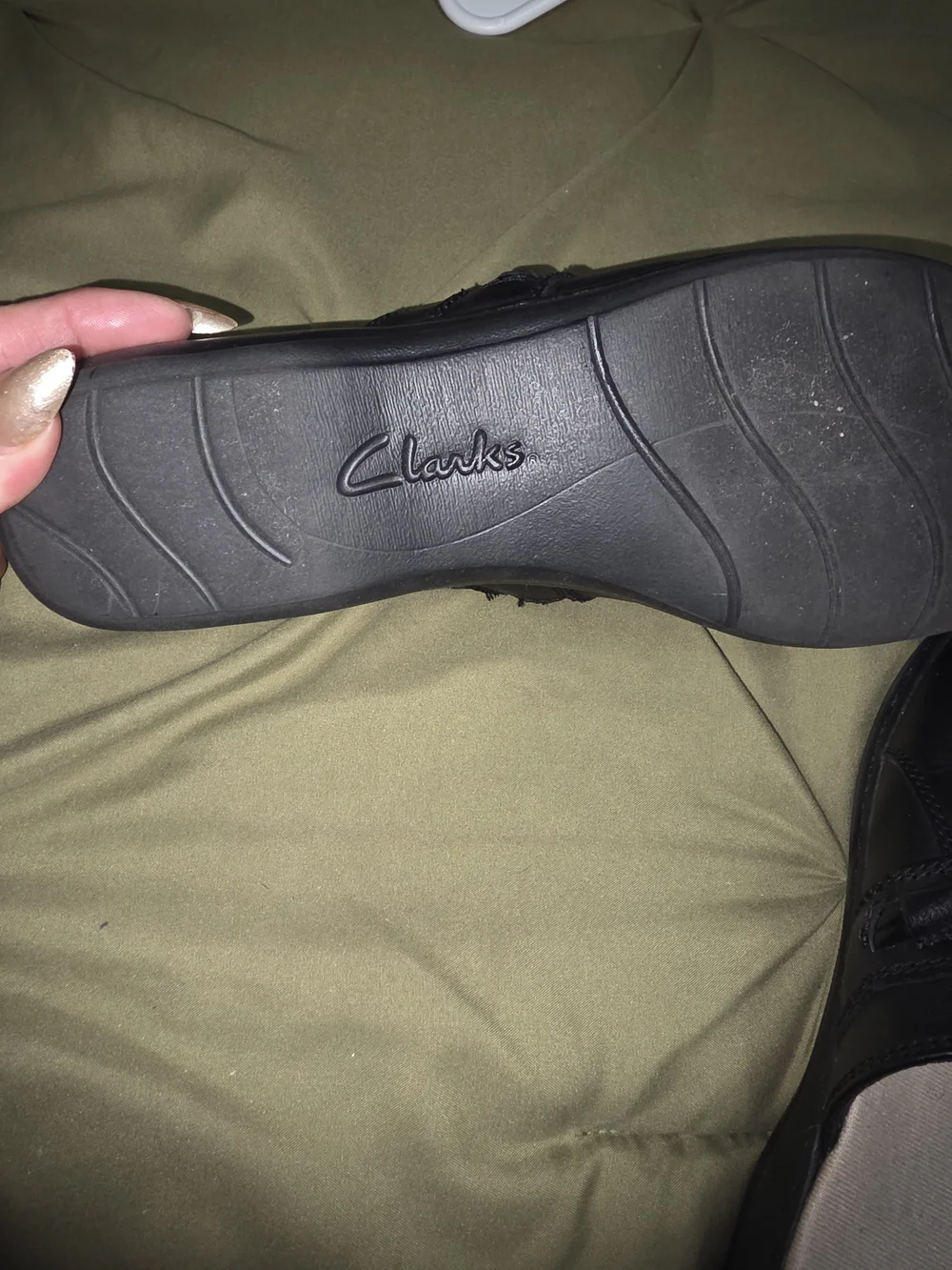 Womens Black Clarks Slip-On Clogs